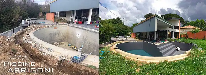 Fasi ristrutturazione piscina